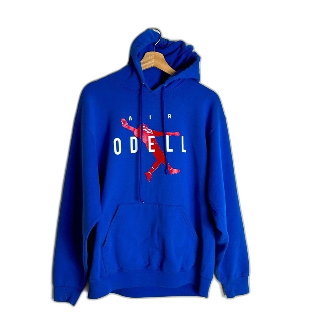 Jerzees air odell athletic pullover hoodie sweatshirt‎ size large